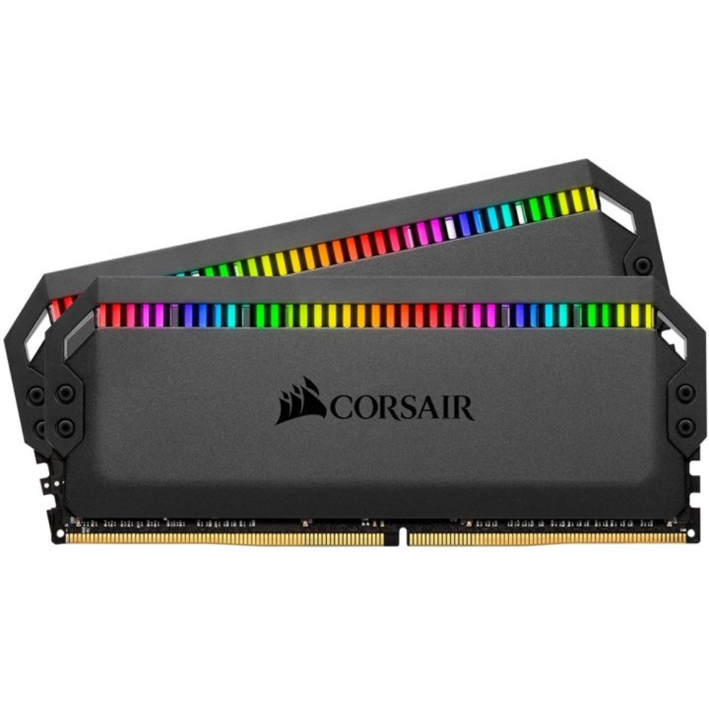 Пам’ять для настільних комп’ютерів Corsair 32 GB (2×16 GB) DDR4 3600 MHz Dominator Platinum RGB (CMT32GX4M2D3600C18)