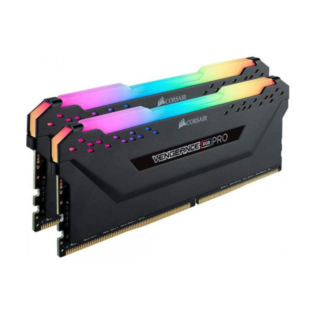 Пам’ять для настільних комп’ютерів Corsair 32 GB (2x16GB) DDR4 3600 MHz Vengeance RGB Pro (CMW32GX4M2D3600C18)