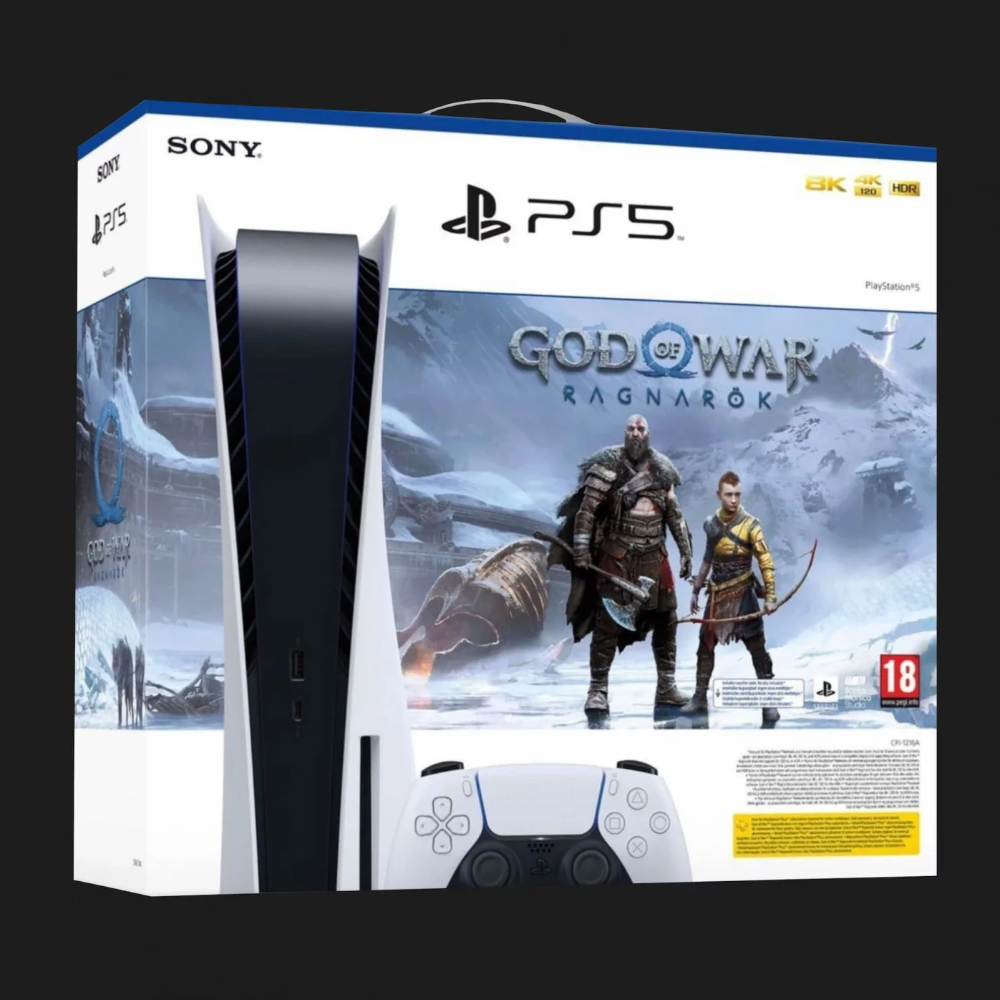 Стаціонарна ігрова приставка Sony PlayStation 5 825GB God of War Ragnarok Bundle