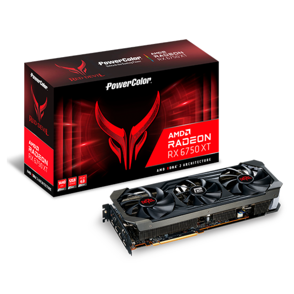 Відеокарта PowerColor Radeon RX 6750 XT Red Devil (AXRX 6750 XT 12GBD6-3DHE/OC)