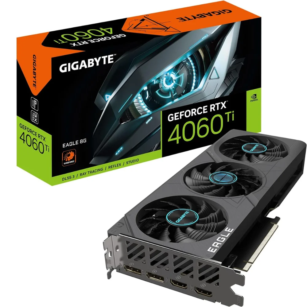 Відеокарта GIGABYTE GeForce RTX 4060 Ti EAGLE 8G (GV-N406TEAGLE-8GD)