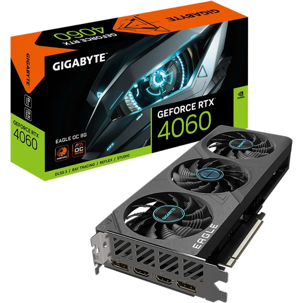 Відеокарта GIGABYTE GeForce RTX 4060 EAGLE OC 8G (GV-N4060EAGLE OC-8GD)