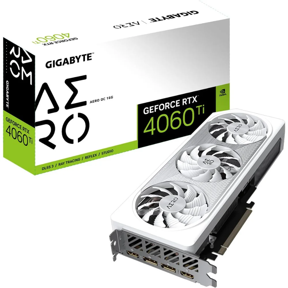 Відеокарта GIGABYTE GeForce RTX 4060 Ti AERO OC 16G (GV-N406TAERO OC-16GD)