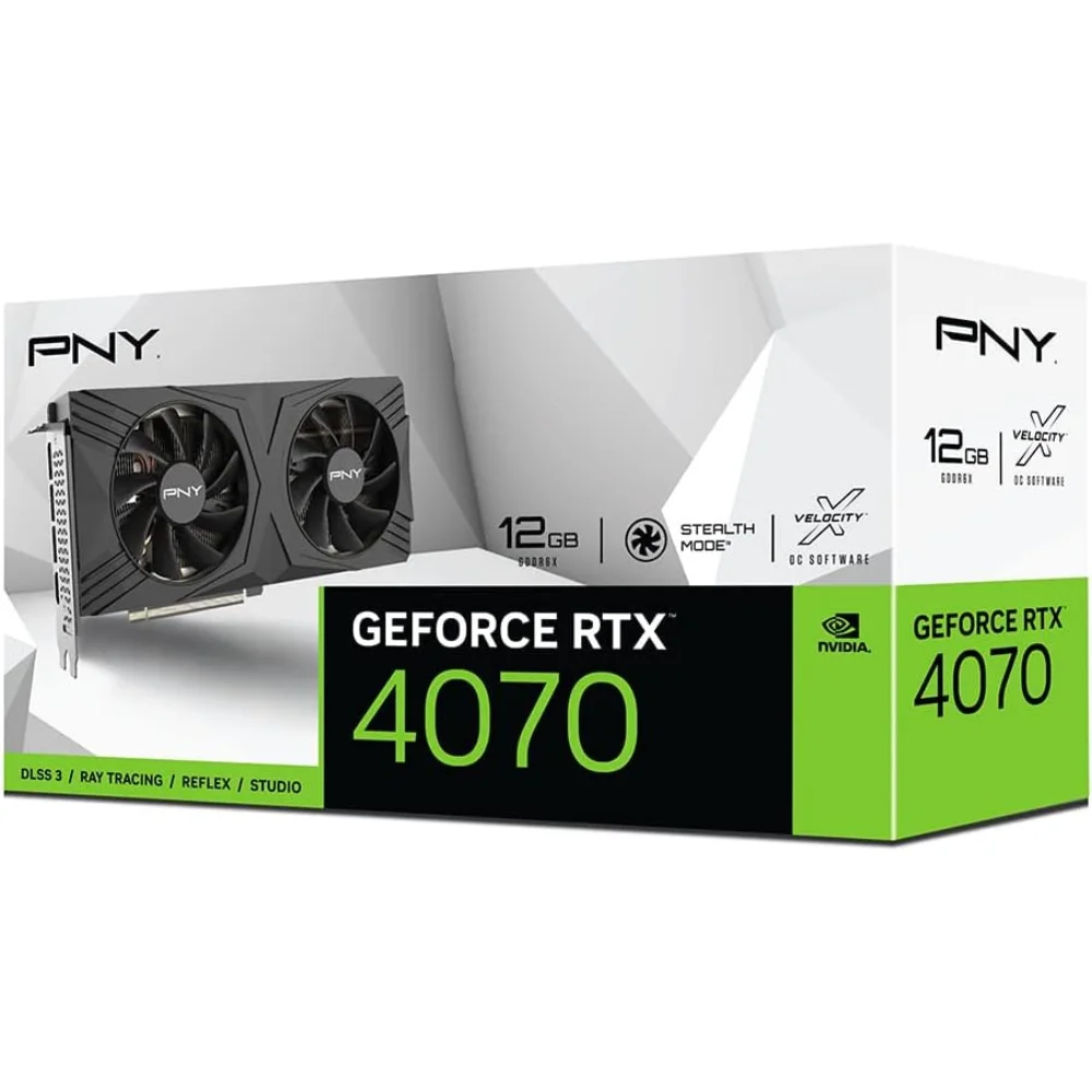 Відеокарта PNY GeForce RTX 4070 12GB Verto (VCG407012DFXPB1)