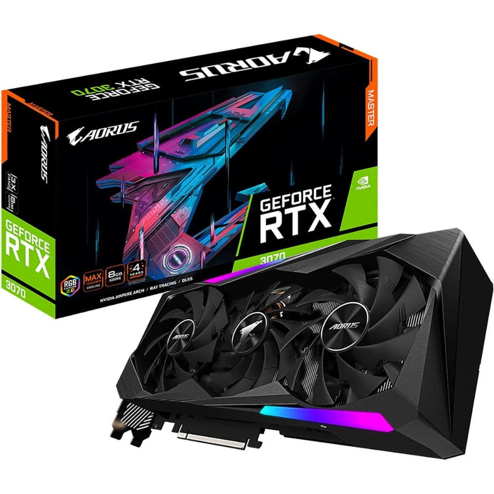 Відеокарта GIGABYTE AORUS GeForce RTX 3070 MASTER 8G rev. 2.0 (GV-N3070AORUS M-8GD rev. 2.0)