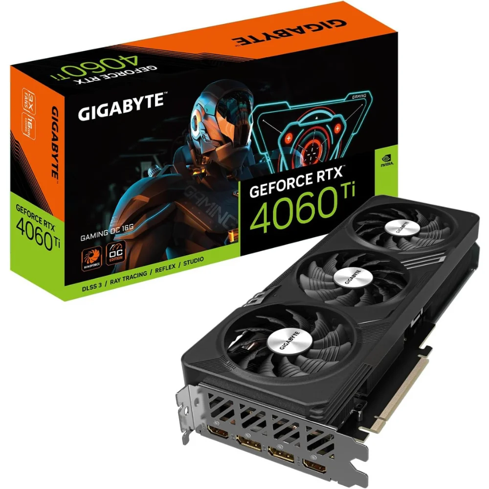 Відеокарта GIGABYTE GeForce RTX­­ 4060 Ti GAMING OC 16G (GV-N406TGAMING OC-16GD)