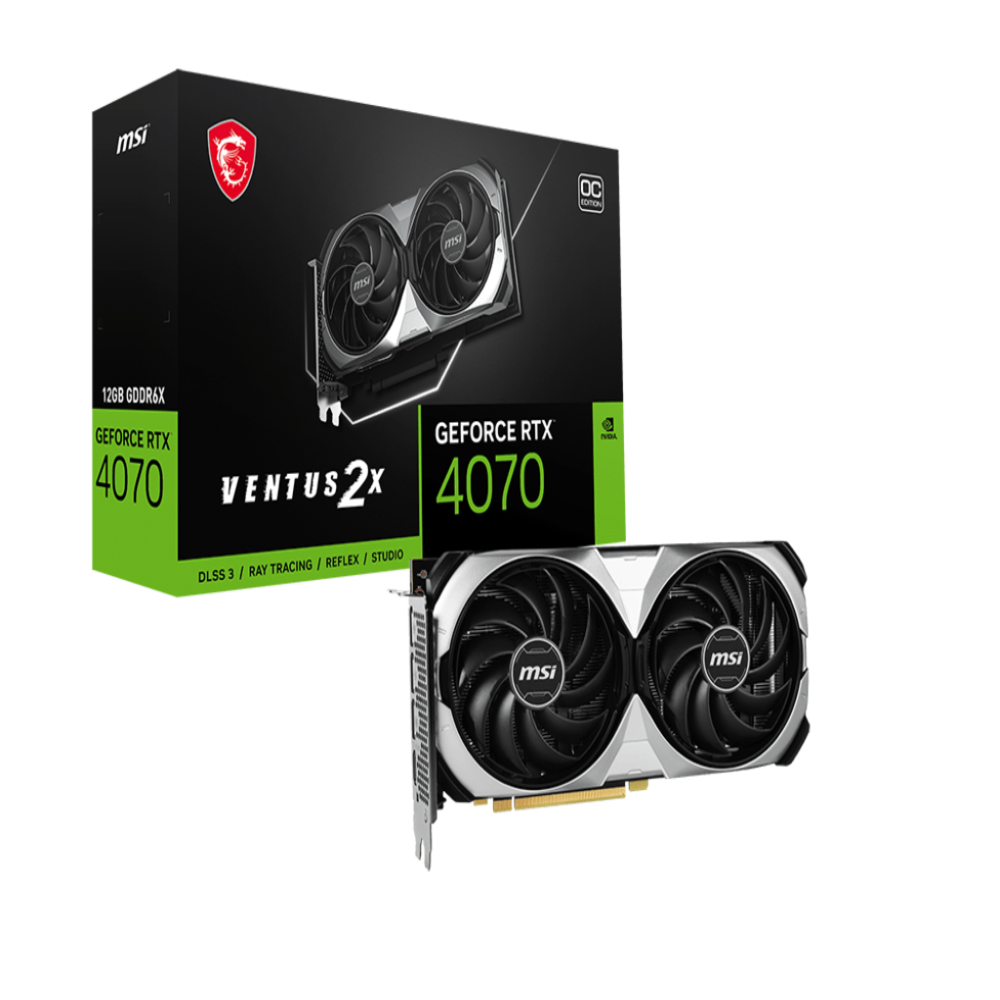 Відеокарта MSI GeForce RTX 4070 SUPER 12G VENTUS 2X OC