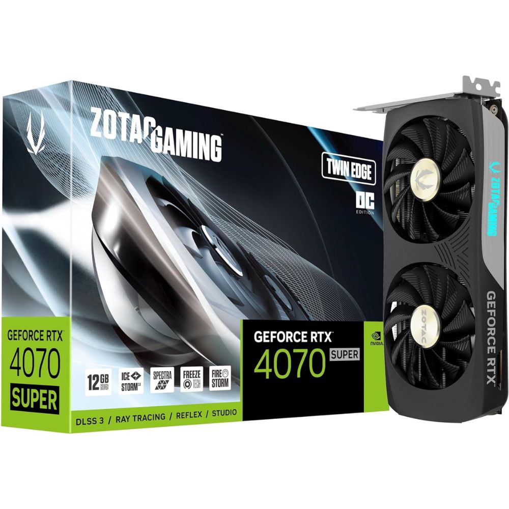 Відеокарта Zotac GAMING GeForce RTX 4070 SUPER Twin Edge OC 12GB (ZT-D40720H-10M)