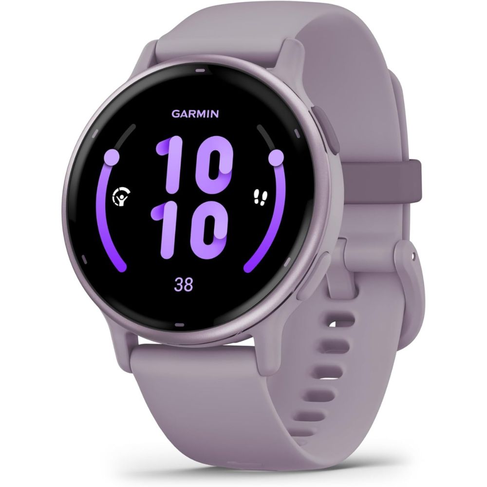 Смарт-годинник Garmin vivoactive 5 Metallic Orchid Aluminum Bezel with Orchid Case and Silicone (010-02862-13)